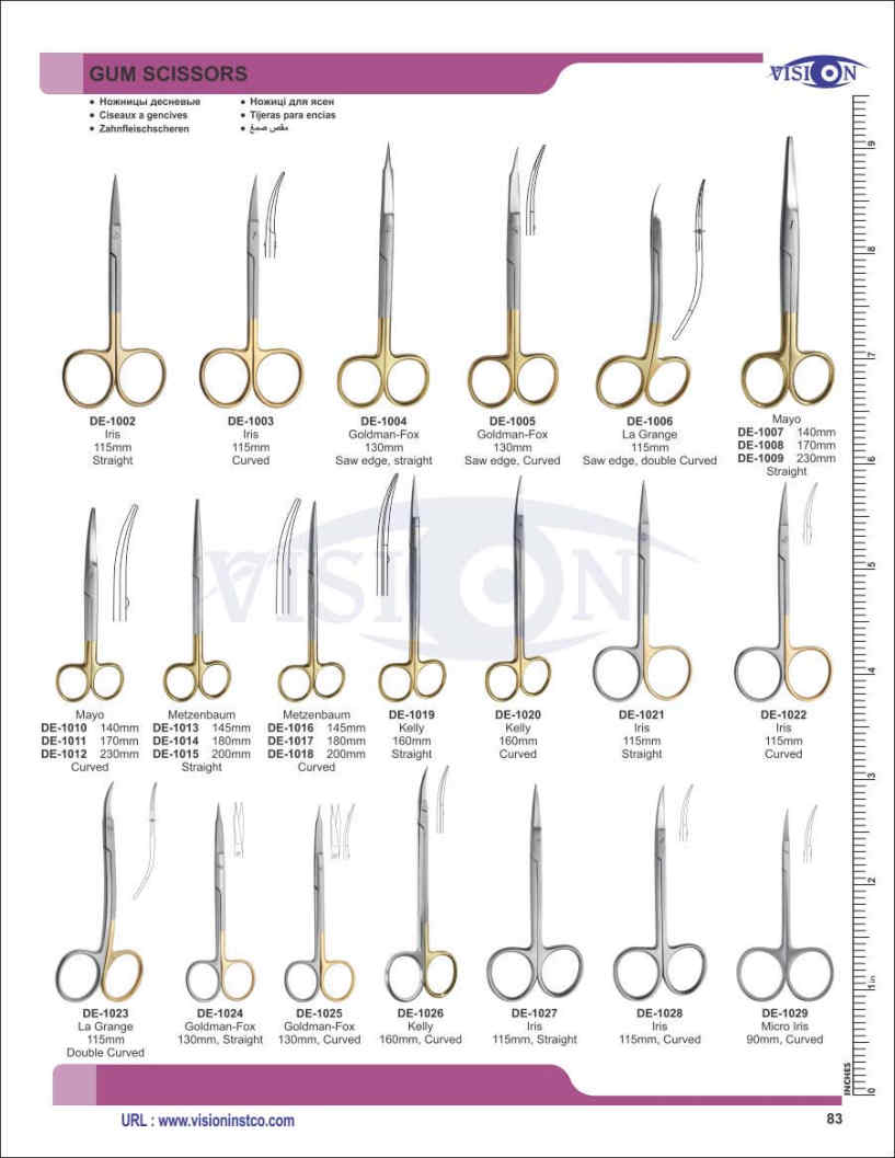 Vision Instruments Company Instruments